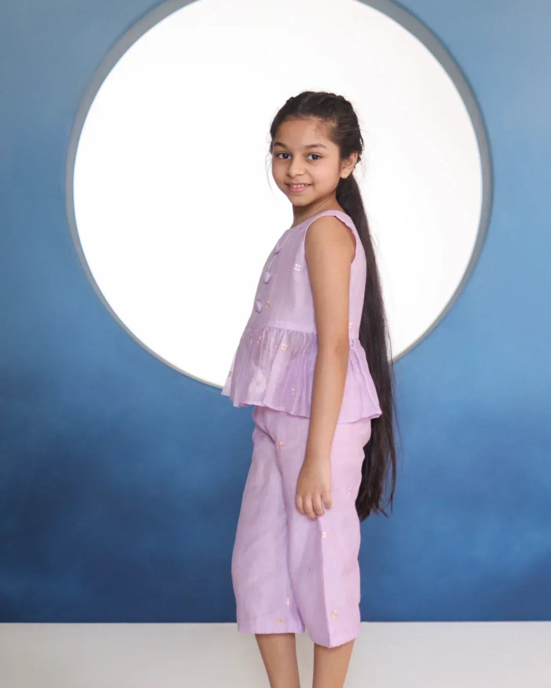 Noor-e-Chanderi Co-ord Set – Lavender