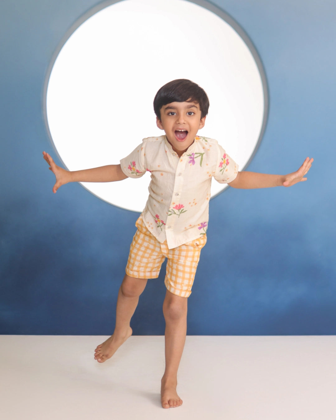 Ahaan Chanderi Co-ord Set – Sunlit Yellow