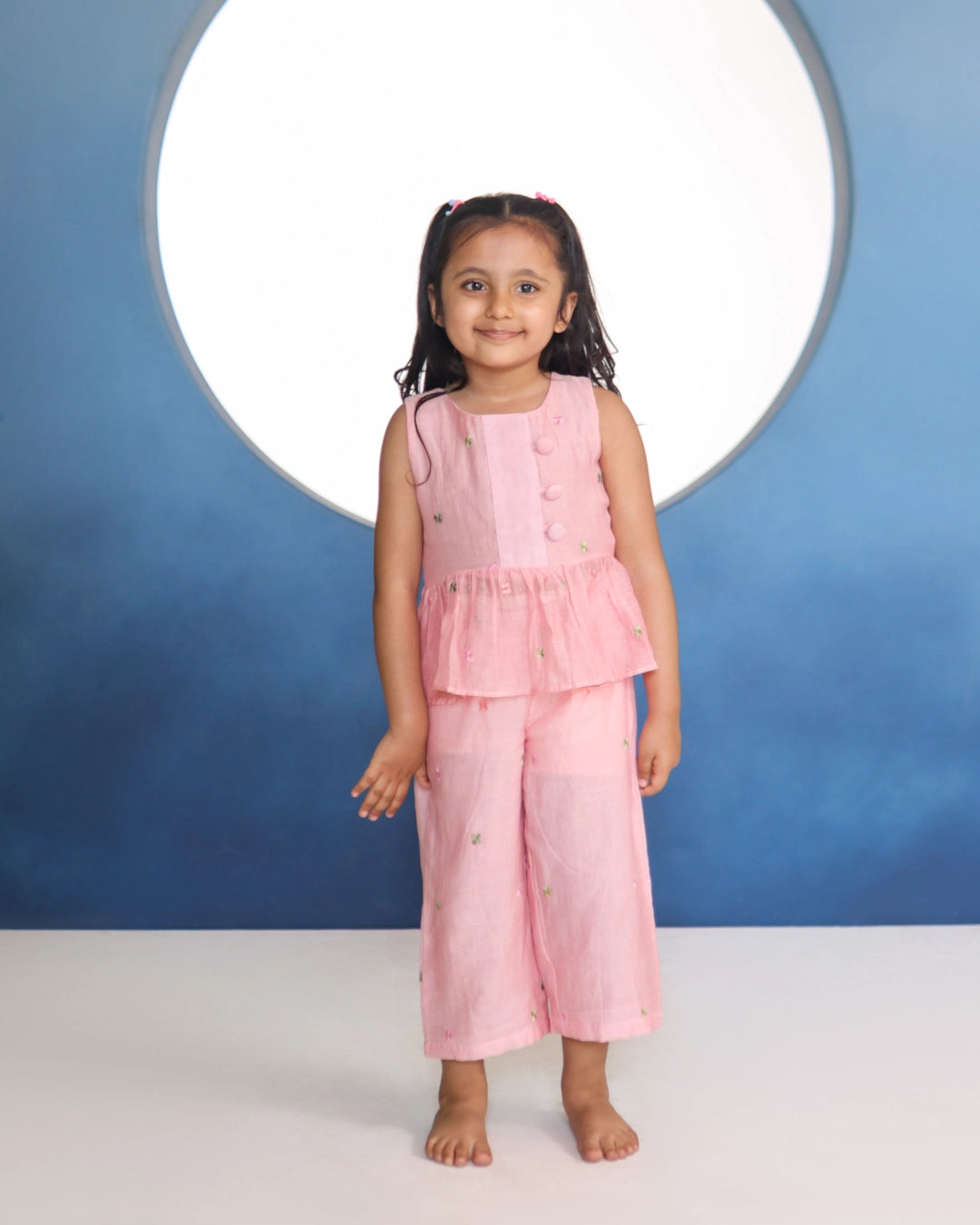 Noor-e-Chanderi Co-ord Set – Blush Pink