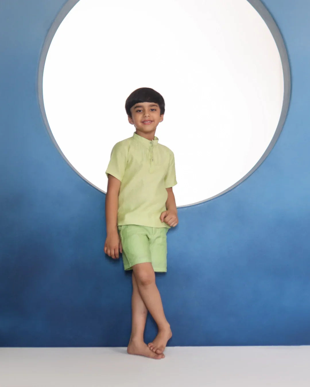 Veer Chanderi Shorts – Sage Green