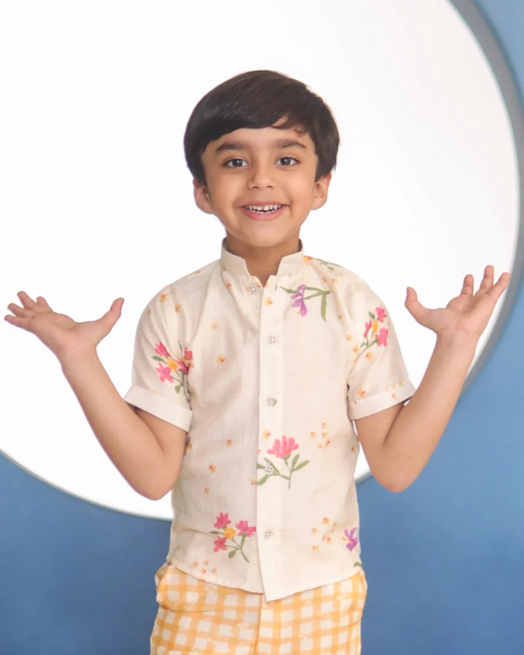 Ahaan Chanderi Shirt – Sunlit Yellow