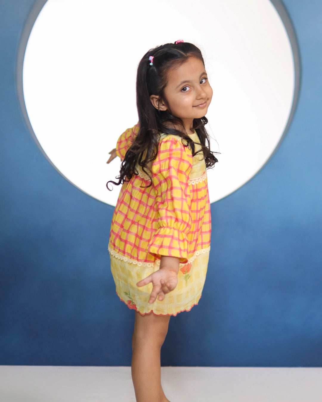 Phool Chanderi Dress – Sunlit Yellow